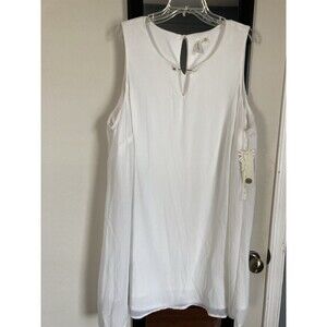 Tacera Women’s Dress NWT Size Plus 3X Ivory Lined Excellent Cond. NEW With TAGS